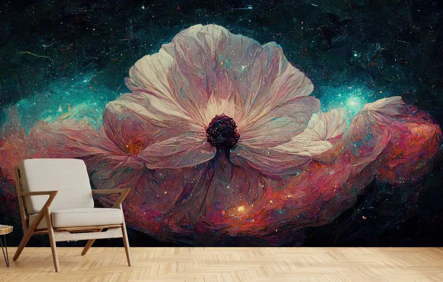 Midnight Bloom Floral Wallpaper