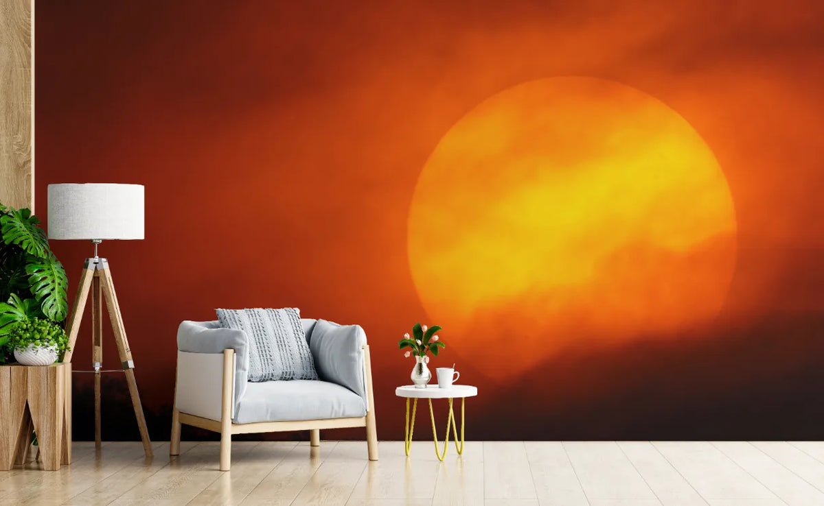 Warm Twilight Sunset Peel and Stick Nature Wallpaper