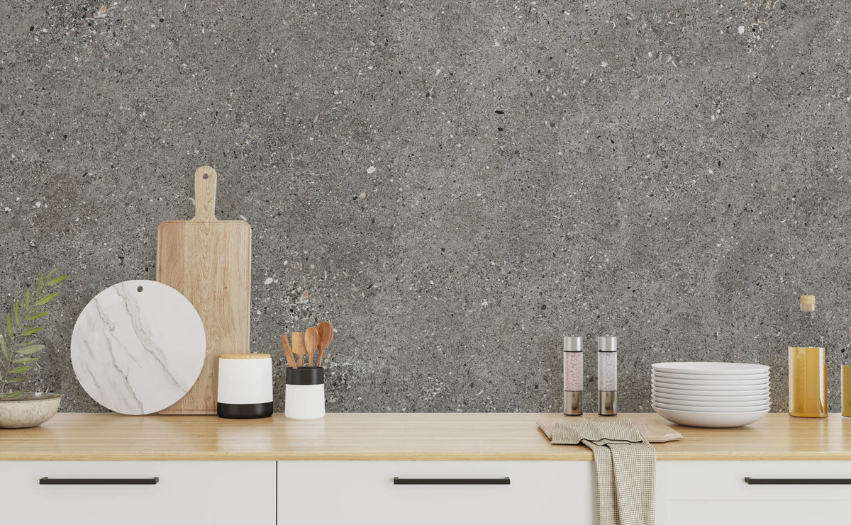 Concrete Peel and Stick Wallpaper | Gray Cement Modern Home Decor