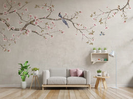 Chinoiseries Cherry Blossom Wallpaper Mural image 0