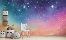 Multicolor Nebula Magical Sky Peel Stick Wallpaper image 1