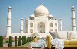 Taj Mahal garden panorama interior backdrop decorating office feature wall with refined cultural elegance