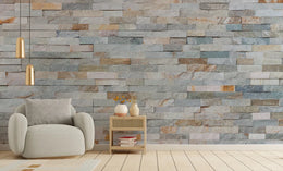 Natural Stone Look Brick Self-Adhesive Wall Mural image 6