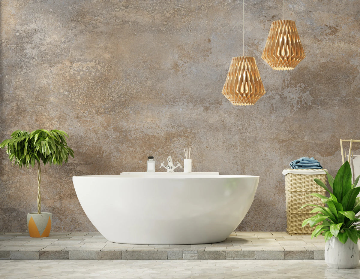 Concrete Texture Wallpaper | Warm Beige Peel and Stick Home Decor