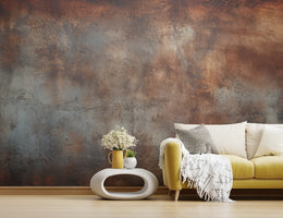 Industrial Rust Brown Gray  Wall Mural | Metal Peel And Stick Wallpaper image 3