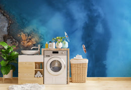 Endless Deep Blue Ocean Wallpaper Mural image 4