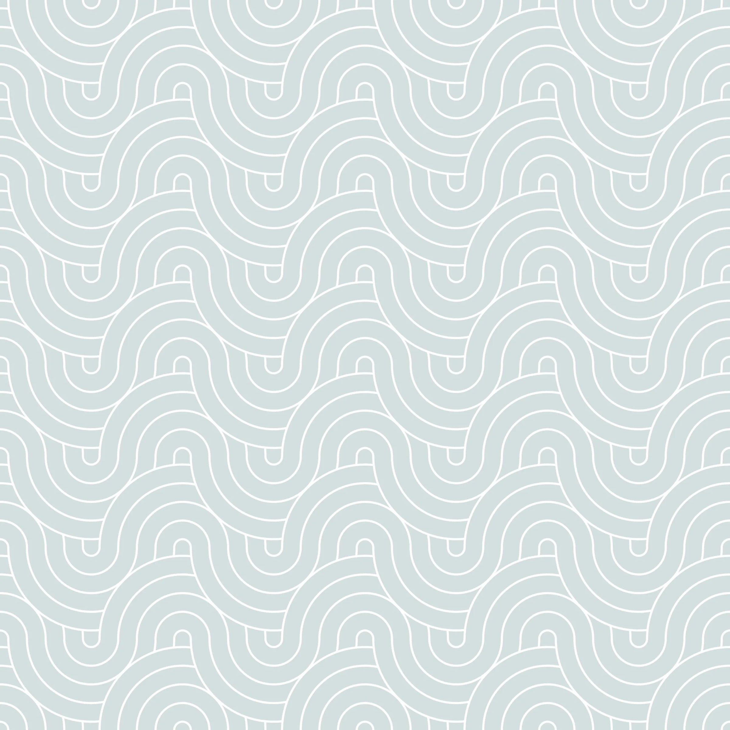Curved Line Wave Pattern Wallpaper | Light Grey Peel and Stick image 5