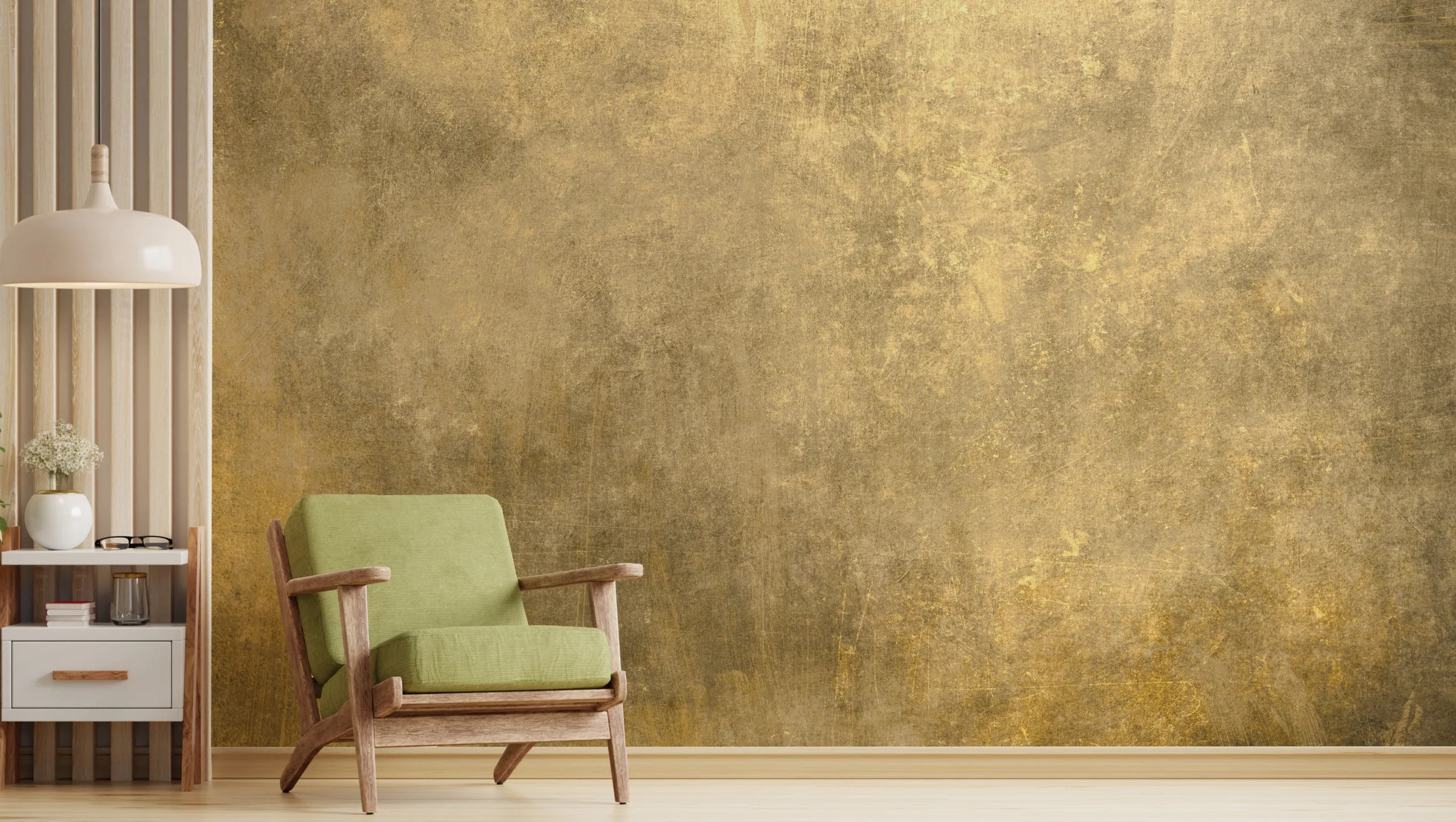 Metallic Texture Luxurious Grunge Removable Wallpaper image 1