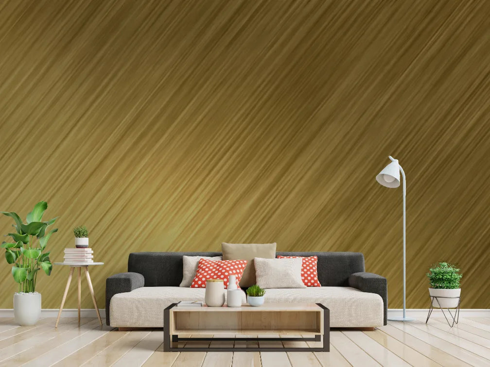 Vintage Golden Brushstrokes Wallpaper Murals image 2