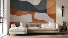 Soft Flow Abstract Wall Mural Yoga Room image 3