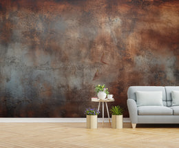 Industrial Rust Brown Gray  Wall Mural | Metal Peel And Stick Wallpaper image 4