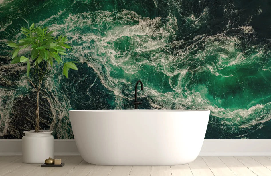 Crystal Clear Waves Wallpaper image 4