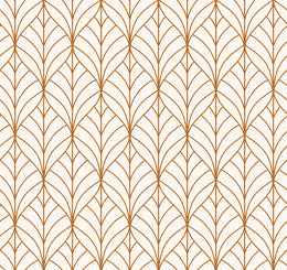 Rust Brown Leaf Wallpaper | Modern Repeat Pattern Art Deco | Peel & Stick image 4