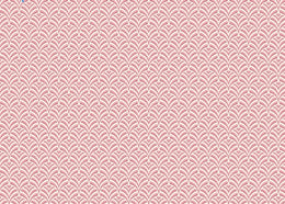 Art Deco Pink Scallop Pattern Removable Wallpaper image 5
