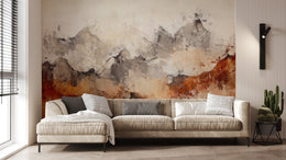 Abstract Mountain Wallpaper | Earth Tone Peel & Stick Wallpaper image 2
