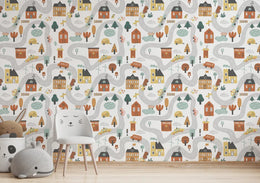Tent City Kids Room Wallpaper image 1