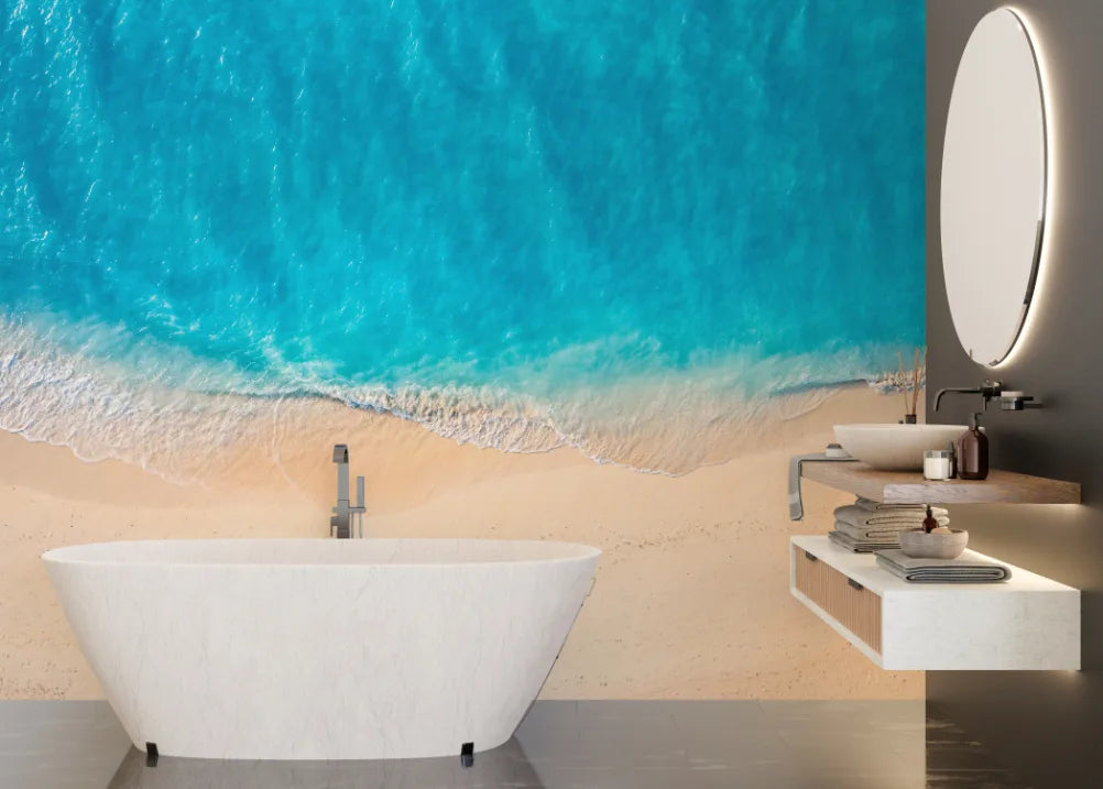 Beach Front Ocean Wallpaper image 2