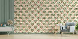 Minimalist Boho Palm Tree Retro Wallpaper Peel and Stick image 3