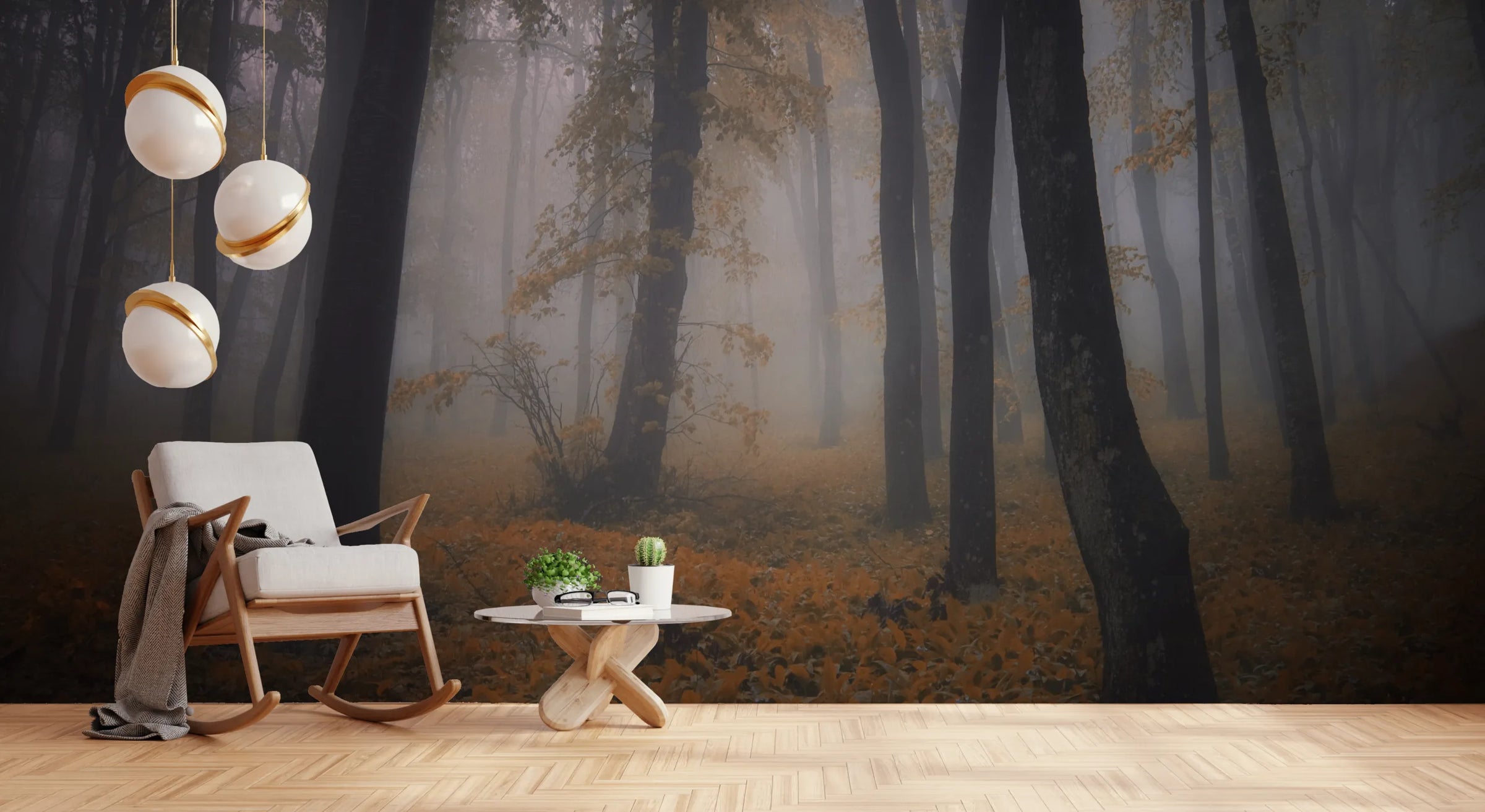 Autumn Golden Forest Wallpaper image 4