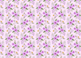 Purple Flowers Monsoon Glory Floral Wallpaper image 5