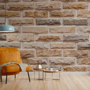 Unique Brick Art Design Wall Murals image 0