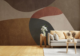 Abstract Beauty Terracotta Wallpaper For Living Room image 0