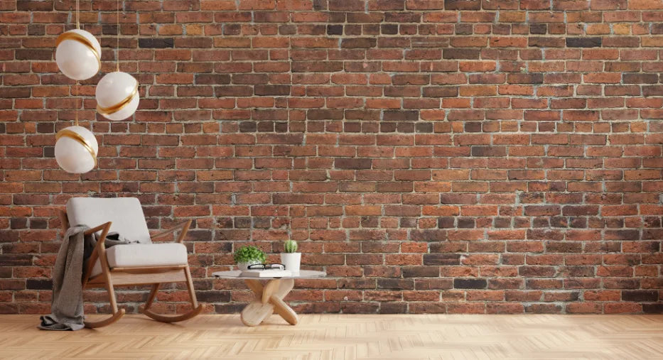 Modern Bedroom Brick Peel and Stick Wall Mural Art image 2