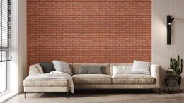 Modern Red Brick Wallpaper Sticker image 6
