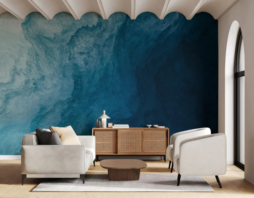 Aqua Mirage Abstract Wallpaper image 2