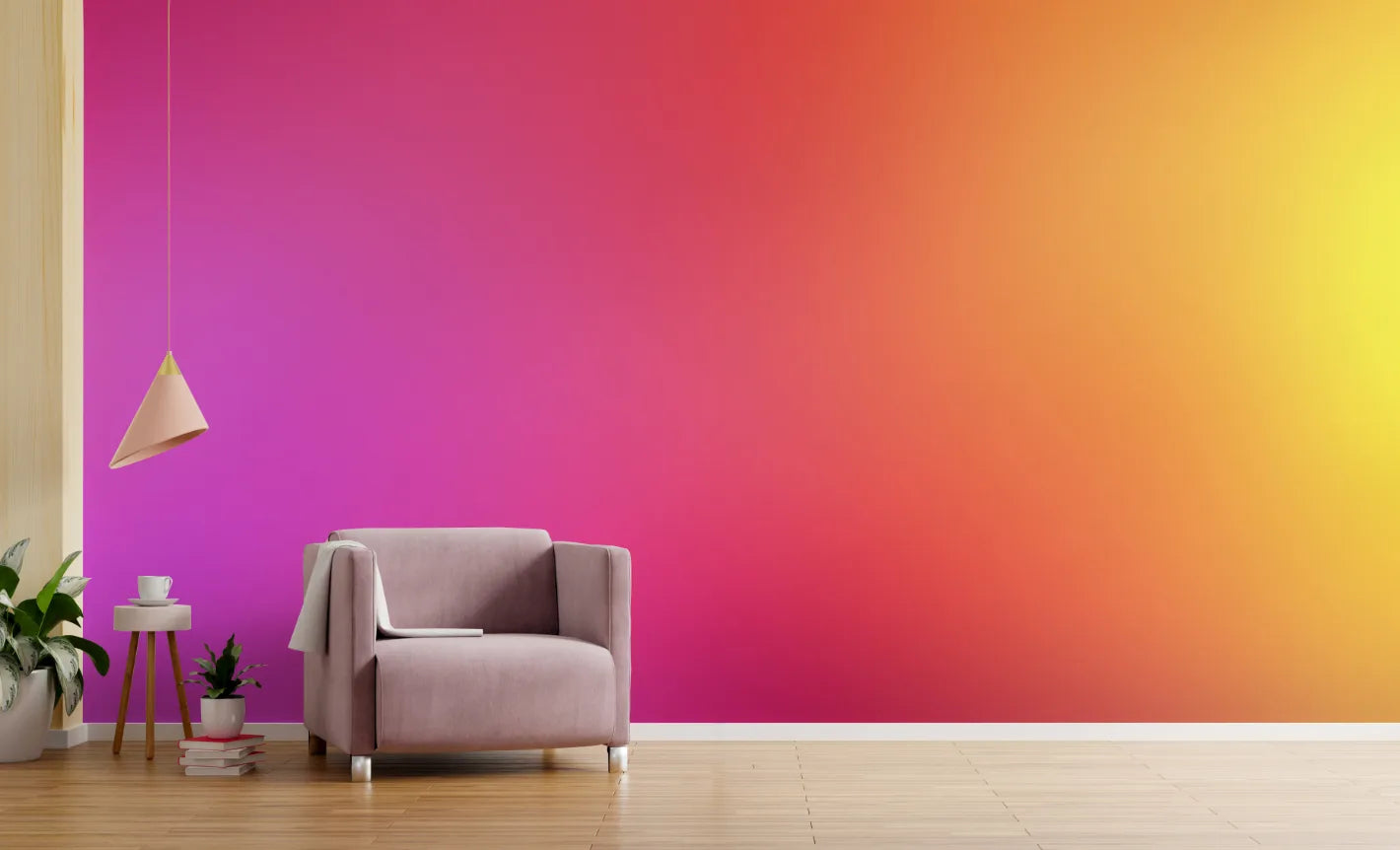 Neon Shades Ombre Wallpaper Mural image 2