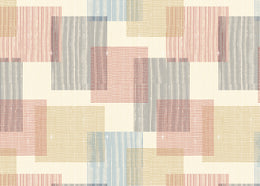 Abstract Geometric | Beige Multi-Color Peel and Stick Wallpaper image 5
