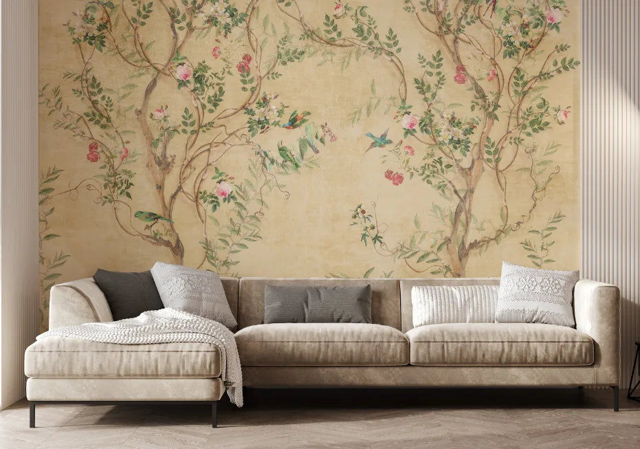 Botanical Floral Wallpaper image 2