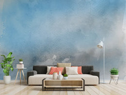 Light Blue Shade Textured Ombre Wallpaper image 3