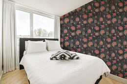 Removable Pink Lotus Flower Wallpaper for Walls image 0