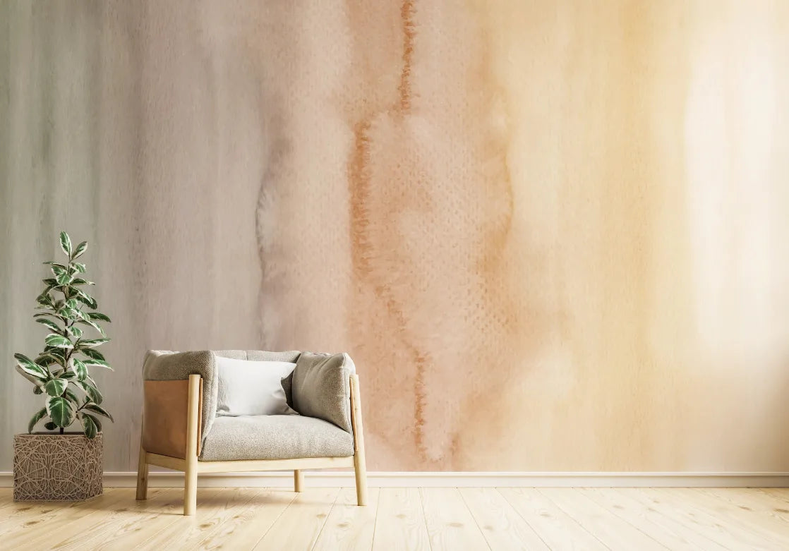 Vintage Inspired Ombre Wallpaper Mural image 1