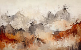 Abstract Mountain Wallpaper | Earth Tone Peel & Stick Wallpaper image 5