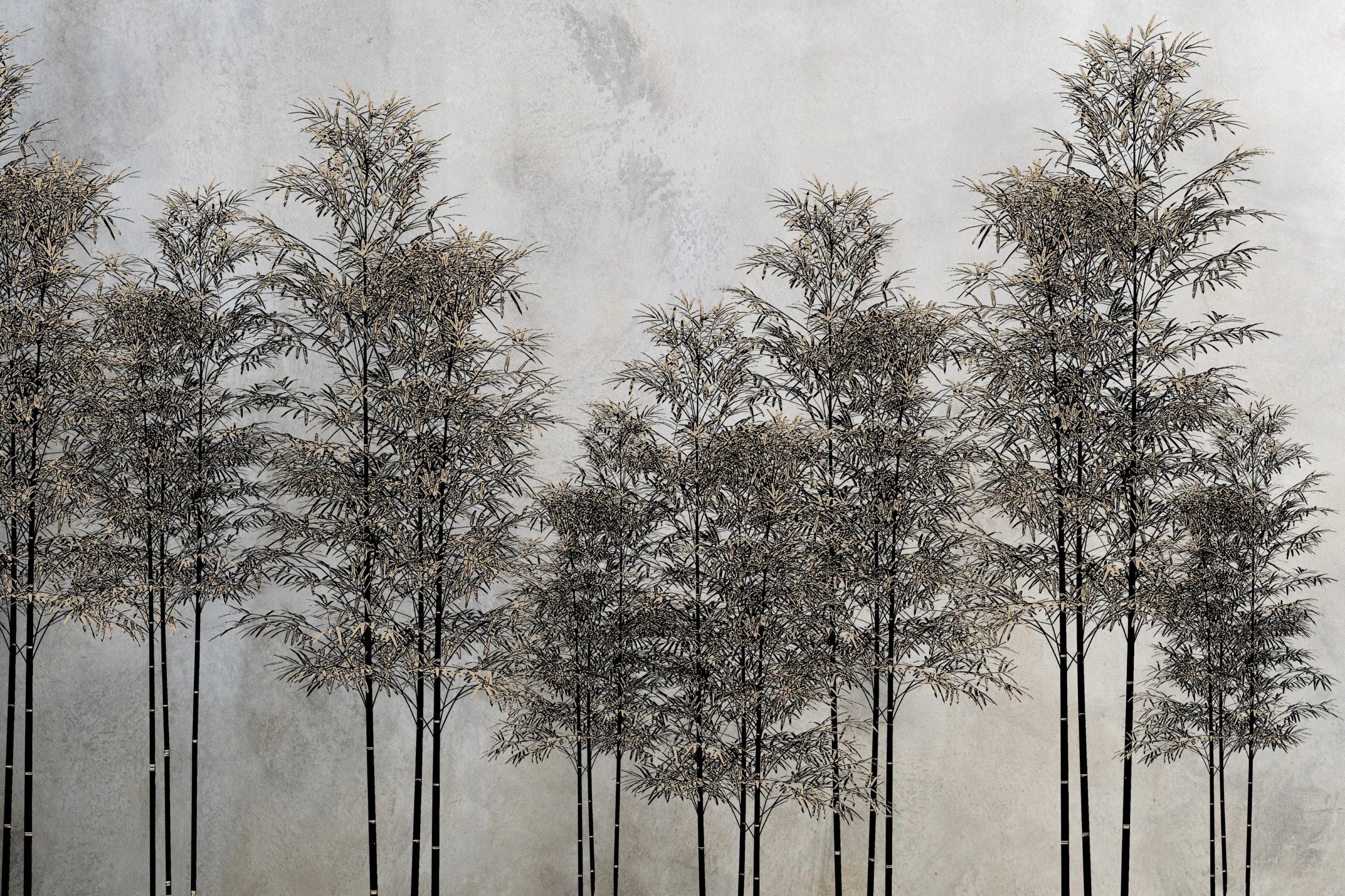Bamboo Forest Wallpaper | Neutral Japandi Peel and Stick Wall Mural image 5