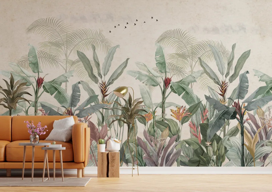 Vibrant Tropical And Woodland Forest Wallpaper image 4