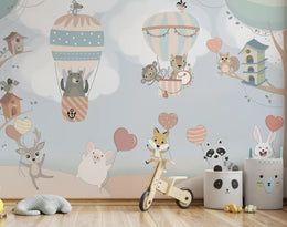 Cute Cartoon Kids Room Wallpaper image 3