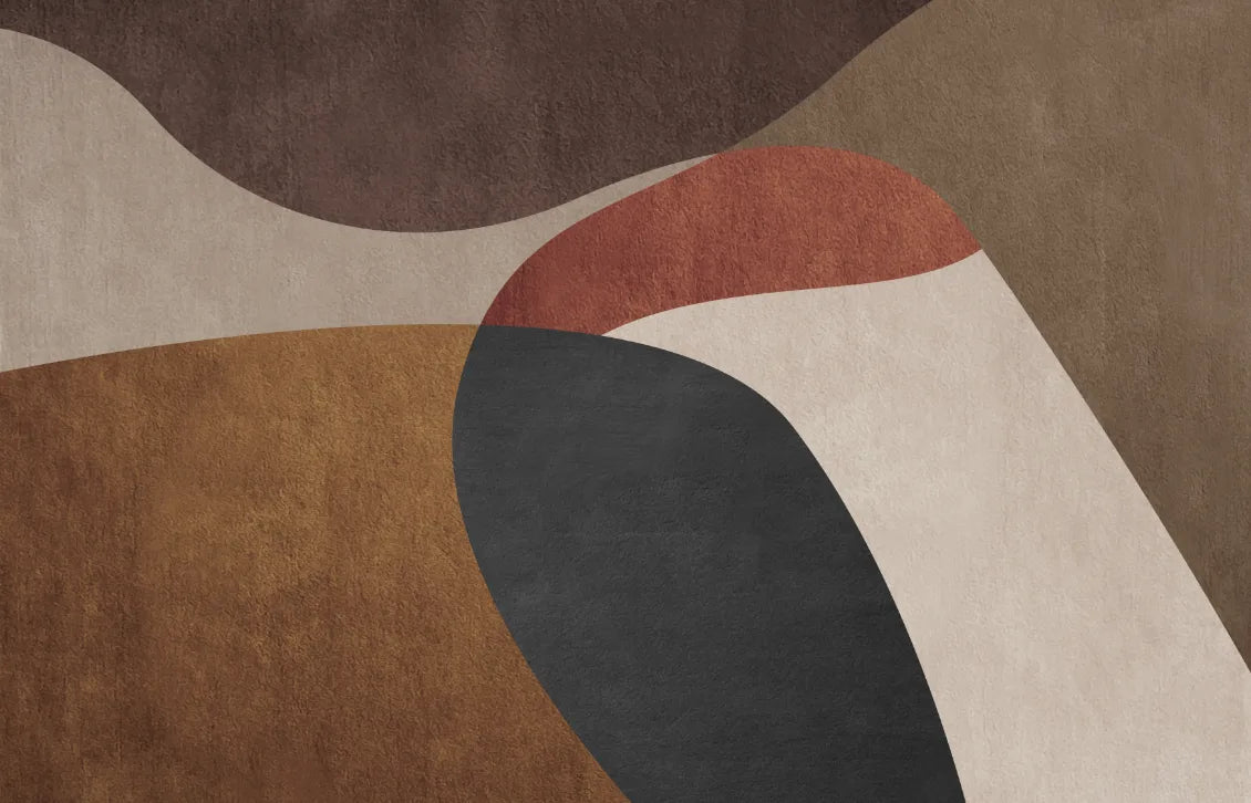 Abstract Beauty Terracotta Wallpaper For Living Room image 5