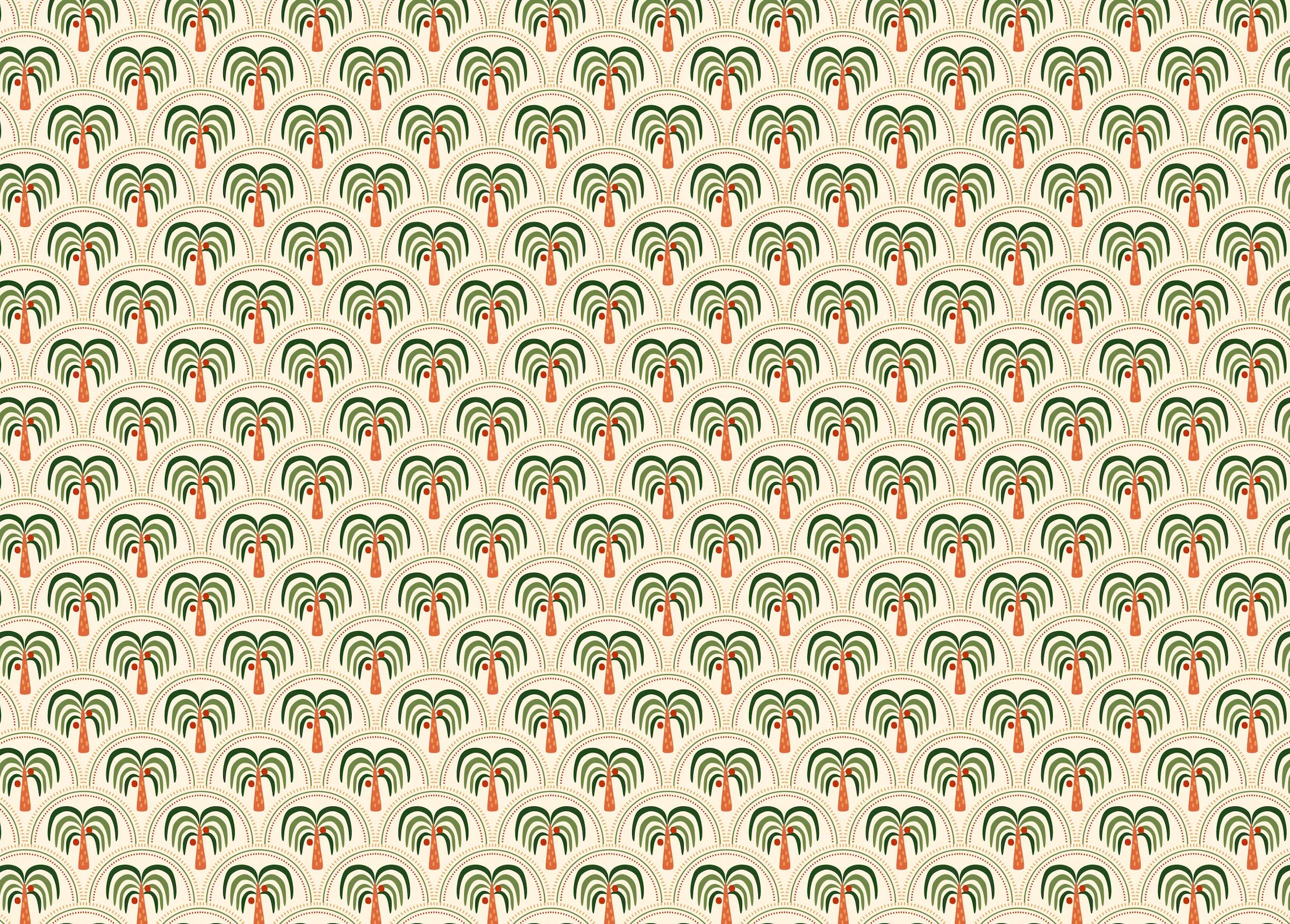 Minimalist Boho Palm Tree Retro Wallpaper Peel and Stick image 5