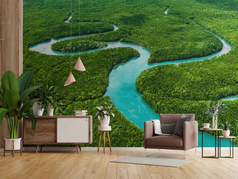 Green Verdant Glory Forest Wallpaper image 3