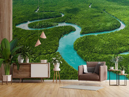 Green Verdant Glory Forest Wallpaper image 3