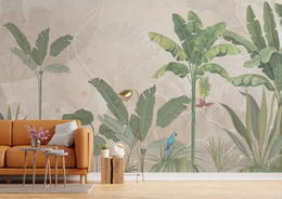 Banana Tree Tropical Wallpaper Wall Mural image 3