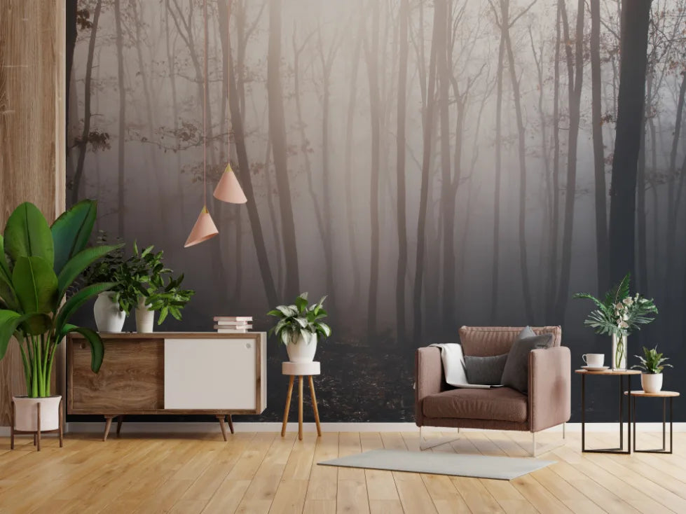 Mystical Super Natural Forest Stick On Wallpaper image 0