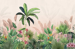 Jungle Palms Tropical Leaves Wallpaper image 5