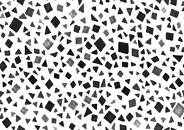 Seamless Terrazzo Black and Gray Shapes Wallpaper image 5