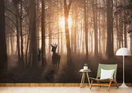 Wildlife-Inspired Forest Wallpaper image 3