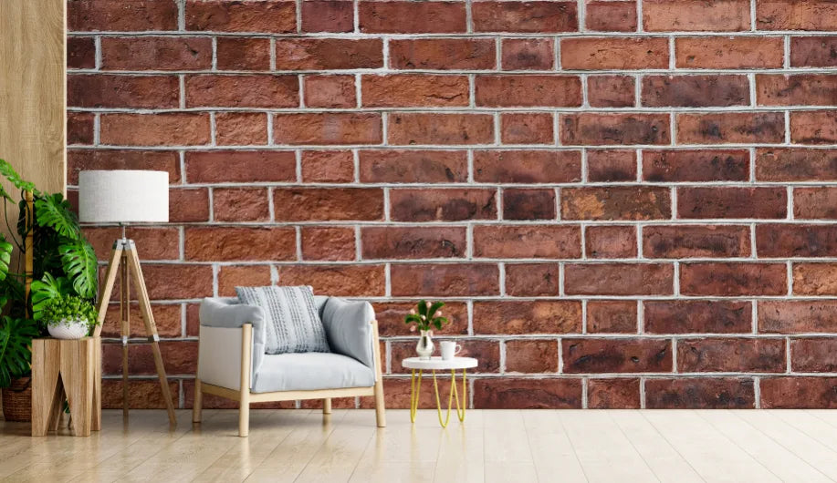 Beautiful Living Room Texture Brick Wall Mural image 4
