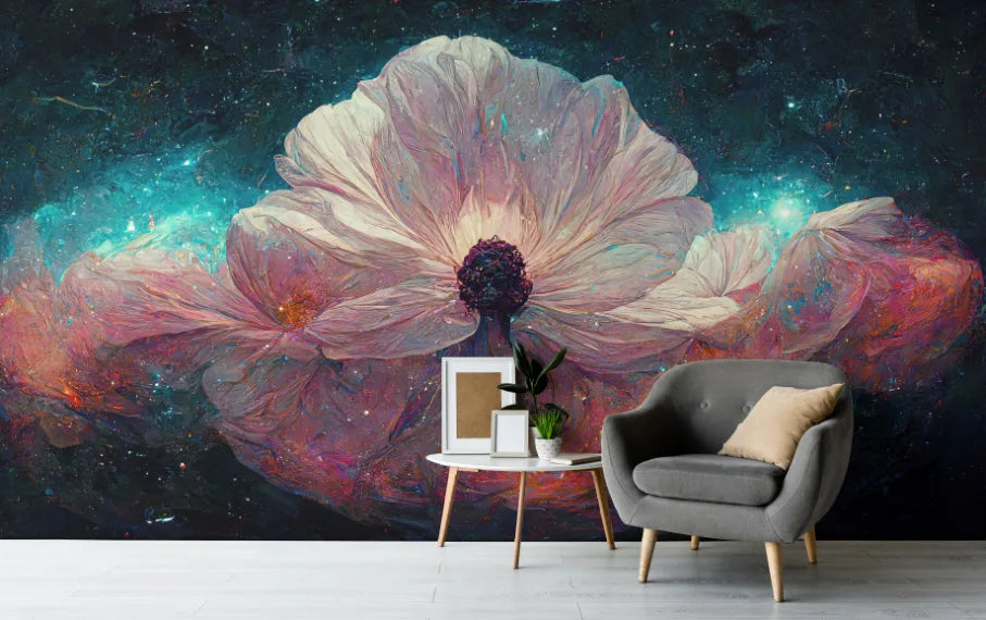 Midnight Bloom Floral Wallpaper image 3